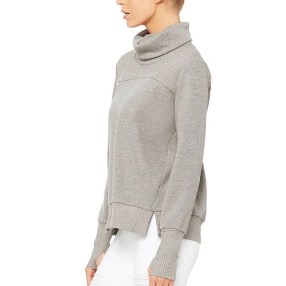 Apana Beige Tan High Low Cowl Neck Sweater Sweatshirt Extra Small XS - Picture 1 of 7